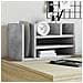 Organizer Scrivania Grigio Cemento 44,5x24x25 Legno Multistrato - Foto miniatura 8