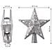 Puntale Proiettore LED per Albero di Natale Forma Stella Silver Gioco di Luce - Foto miniatura 3
