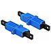 Accoppiatore per fibra ottica E2000 Simplex femmina per Simplex femmina Monomodale blu - Foto miniatura 2