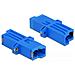 Accoppiatore per fibra ottica E2000 Simplex femmina per Simplex femmina Monomodale blu - Foto miniatura 1