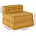 Pouf Modulare Giallo 70x70x54 in Tessuto - Foto miniatura 2