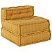 Pouf Modulare Giallo 70x70x54 in Tessuto - Foto miniatura 1