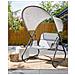 Dondolo Da Giardino Solagna Metallo Grigio Chiaro - Foto miniatura 1