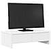 Supporto Monitor Con Cassetti Bianco 50x27x15 Cm In Truciolato - Foto miniatura 3