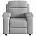 Poltrona Reclinabile In Tessuto Grigio Nuvola - Foto miniatura 3