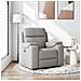 Poltrona Reclinabile In Tessuto Grigio Nuvola - Foto miniatura 1