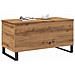 Tavolino Salotto Rovere Artigianale 90x44,5x45 Cm In Truciolato - Foto miniatura 3