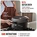 Victoria 39585 Forno Olandese, Pentola Et Padella Induzione Ghisa Smaltata 27cm 5,7l Senza Ptfe  Nero - Foto miniatura 5
