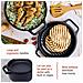 Victoria 39585 Forno Olandese, Pentola Et Padella Induzione Ghisa Smaltata 27cm 5,7l Senza Ptfe  Nero - Foto miniatura 6