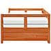 Divano Letto con Rotelle e Materasso Marrone Cera 90x190cm Pino - Foto miniatura 5