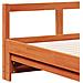Divano Letto con Rotelle e Materasso Marrone Cera 90x190cm Pino - Foto miniatura 8