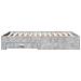 Giroletto Cassetti Grigio Cemento 140x190 cm Legno Multistrato - Foto miniatura 5