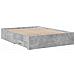 Giroletto Cassetti Grigio Cemento 140x190 cm Legno Multistrato - Foto miniatura 6