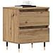 Comodino  in Rovere Artigianale 40x35x50 cm in Legno Compensato - Foto miniatura 3