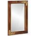 Set di Mobili per Bagno  da 5 Pezzi in Legno Massello di Mango, Armadio per Lavabo da Bagno  62x33x58 cm Legno Massello di Mango, Specchio da Bagno  50x70x3 cm Legno Massello di Mango, Credenza  38x33x160 cm Legno Massello di Mango, Armadio da Bagno  38x3 - Foto miniatura 4