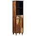 Set di Mobili per Bagno  da 5 Pezzi in Legno Massello di Mango, Armadio per Lavabo da Bagno  62x33x58 cm Legno Massello di Mango, Specchio da Bagno  50x70x3 cm Legno Massello di Mango, Credenza  38x33x160 cm Legno Massello di Mango, Armadio da Bagno  38x3 - Foto miniatura 5