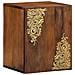 Set di Mobili per Bagno  da 5 Pezzi in Legno Massello di Mango, Armadio per Lavabo da Bagno  62x33x58 cm Legno Massello di Mango, Specchio da Bagno  50x70x3 cm Legno Massello di Mango, Credenza  38x33x160 cm Legno Massello di Mango, Armadio da Bagno  38x3 - Foto miniatura 7