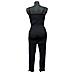 Tuta Senza Maniche Leggera Comoda Resistente Nera Taglia 34 - Foto miniatura 2