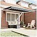 Tenda da Sole Bianco 3,5 x 2,5 m Metallo - Foto miniatura 3