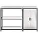 Set di Stoccaggio per Cucina 2 pcs Argento 150 x 50 x 92 cm - Foto miniatura 8
