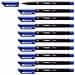 10 X Pennarello Indelebile Blu Ohpen Punta 1mm Penna Marker Pen - Foto miniatura 1