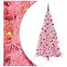 Albero di Natale con 300 LED con supporto Rosa 180 cm PVC - Foto miniatura 1