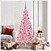Albero di Natale con 300 LED con supporto Rosa 180 cm PVC - Foto miniatura 2