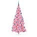 Albero di Natale con 300 LED con supporto Rosa 180 cm PVC - Foto miniatura 4