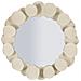 Specchio Da Parete Dune Tondo Con Cornice A Ciottoli Crema 92 Cm - Foto miniatura 1