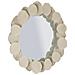 Specchio Da Parete Dune Tondo Con Cornice A Ciottoli Crema 92 Cm - Foto miniatura 2