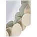 Specchio Da Parete Dune Tondo Con Cornice A Ciottoli Crema 92 Cm - Foto miniatura 4