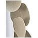 Specchio Da Parete Dune Tondo Con Cornice A Ciottoli Crema 92 Cm - Foto miniatura 5