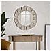 Specchio Da Parete Dune Tondo Con Cornice A Ciottoli Crema 92 Cm - Foto miniatura 6
