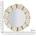 Specchio Da Parete Dune Tondo Con Cornice A Ciottoli Crema 92 Cm - Foto miniatura 7