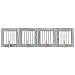 Cancello per cani con supporti 4 pcs Grigio Sonoma 60 x 60 cm - Foto miniatura 1