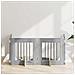 Cancello per cani con supporti 4 pcs Grigio Sonoma 60 x 60 cm - Foto miniatura 2