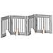 Cancello per cani con supporti 4 pcs Grigio Sonoma 60 x 60 cm - Foto miniatura 4