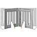 Cancello per cani con supporti 4 pcs Grigio Sonoma 60 x 60 cm - Foto miniatura 8