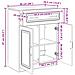 Credenza Legno antico 66 x 34,5 x 87 cm Legno ingegnerizzato - Foto miniatura 8
