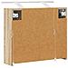 Mobiletto per specchio da bagno Rovere Sonoma 60 x 14,5 x 50 cm - Foto miniatura 9
