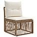 Set Divano da Giardino 14 pcs Beige polyrattan - Foto miniatura 2
