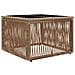 Set Divano da Giardino 14 pcs Beige polyrattan - Foto miniatura 6