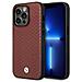 Custodia Bmw Bmhmp14x22rfgr Per Iphone 14 Pro Max 6.7 Bordeaux In Pelle Con Motivo A Diamante Magsafe - Foto miniatura 1