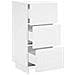 Credenza Bianco 33,5 x 34,5 x 75 cm Legno ingegnerizzato - Foto miniatura 3