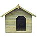 Cuccia Per Cane Da Esterno Tetto Apribile Legno Impregnato Fsc - Foto miniatura 2