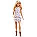 FXL52 Barbie - Fashionistas: Vestito con Fantasia a Fiori e Stivali - Foto miniatura 1