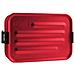 Metal Box Plus S, Lunchbox 0,8 L, Moderno Contenitore Per Il Pane Con Pratico Inserto, Portapane Leggero In Alluminio Con Divisorio, Alluminio, Rosso, S - Foto miniatura 4