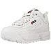 Distruptor Scarpe Sneakers Pelle Bianco Unisex Bianco 38 - Foto miniatura 5