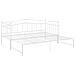 Telaio Divano Letto Estraibile Bianco In Metallo 90x200 Cm - Foto miniatura 5