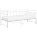 Telaio Divano Letto Estraibile Bianco In Metallo 90x200 Cm - Foto miniatura 6